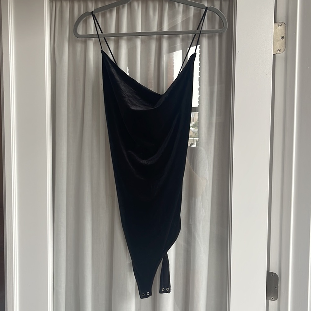Abercrombie and Fitch large velvet bodysuit